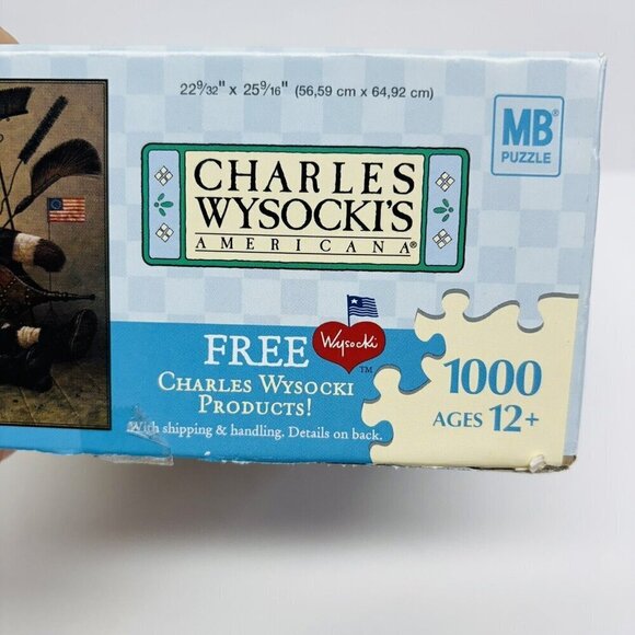 Charles Wysocki Americana bears ASHLEY AND GRIMES 1000 pc puzzle 2006 COMPLETE - Picture 2 of 5